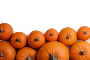 Heap of orange pumpkins