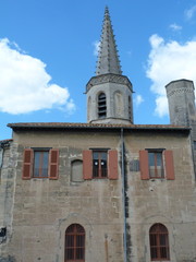 A gothic bell tower, Arles, Provence, France