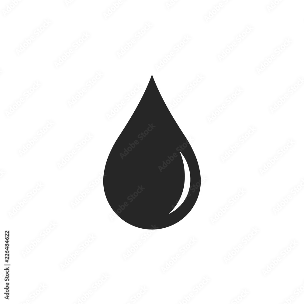 Wall mural drop icon. vector. isolated.