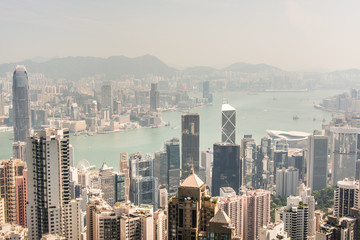 Hong Kong, a general view of the island