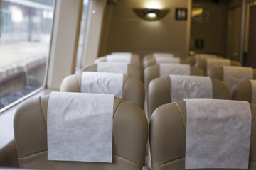 Obraz premium The passenger room inside ferry boat.