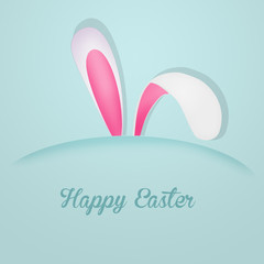 Fototapeta na wymiar bunny ears at Easter