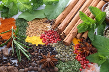 Spices and herbs.