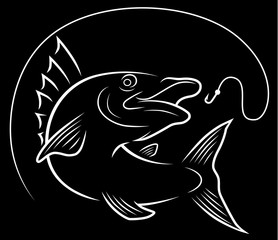 Fish and fishing hook
