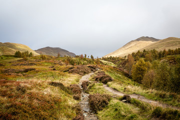 Views approaching Ben Lawers. Ben Lawers is the highest mountain in the southern part of the Scottish Highlands. It lies to the north side of Loch Tay.