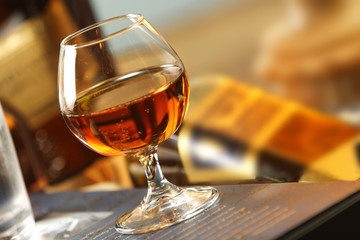 Brandy is a spirit produced by distilling wine and is typically drunk as an after-dinner digestif.