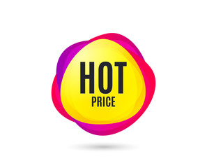 Hot Price. Special offer Sale sign. Advertising Discounts symbol. Gradient sales tag. Abstract shopping banner. Template for design. Vector