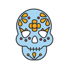 Day of the Dead color icon