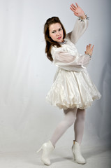 beautiful girl in the Studio