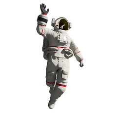 3d rendered medically accurate illustration of an astronaut isolated on a white background