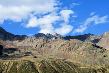 summit rock panorama landscape of the mountains in south tyrol italy europe