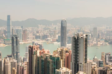 Fotobehang Hong Kong, a general view of the island © helentopper