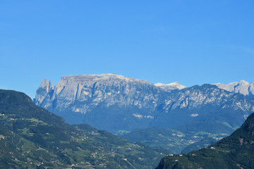 summit rock panorama landscape of the mountains in south tyrol italy europe