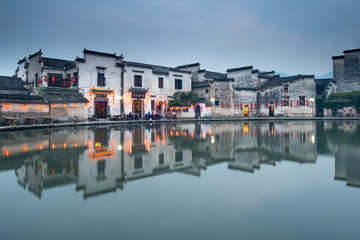 Fototapeta na wymiar Hongcun in der Provinz Anhui, China