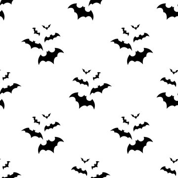 Group of bats pattern