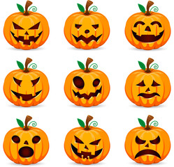 Pumpkin Halloween Set 