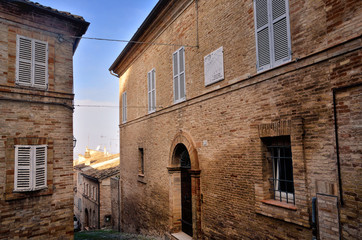Fermo, medieval town, Italian touristic destination