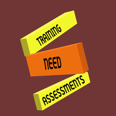Conceptual hand writing showing Training Need Assessments. Business photo text determine the exercise required to fill the Gap.