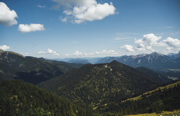 Fototapeta na wymiar mountain hiking expedition peak view
