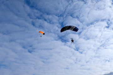 Parachute is going to land.