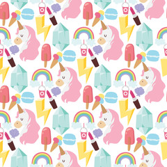 Hipster patches elements hand drawn cute fashionable stickers doodle pop art sketch pins comic seamless pattern background vector ilustration.