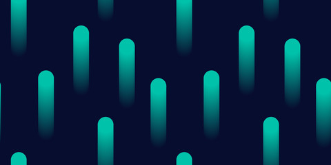 Bright vertical stripes abstract geometric pattern with 3D gradient shapes. Dark retro futuristic background. Vector illustration.