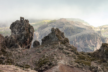 Beautiful mountains landscape in Gran Canaria island