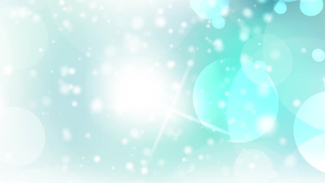 Blue, blurred, bokeh lights background. Abstract sparkles. Full HD