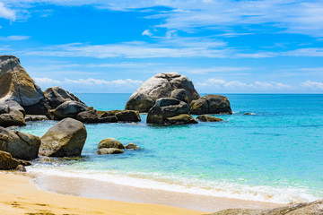 South China sea Vietnam coast rocks