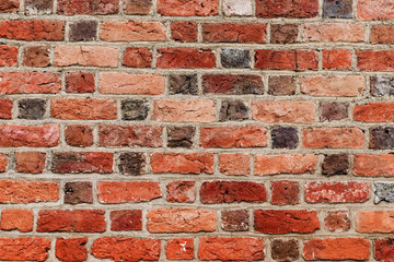 Colored brick wall texture grunge background