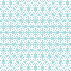 Retro Seamless Pattern Stars Turquoise