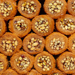 Turkish Delight, very sweet snack of honey and nuts.