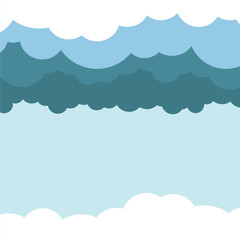 sky cartoon vector illustration
