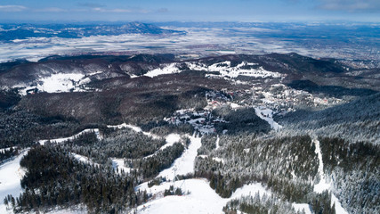 Aerial View of Poiana Brasov - Romania