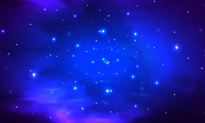 Obraz premium abstract night shining starry sky