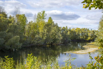 nature reserve Bislicher Insel, Lower Rhine Region, Germany