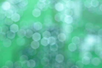 Obraz premium Natural abstract green background with circular bokeh. Number 01