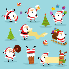 Cute Santa Illustration Collection