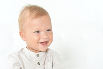 Fototapeta premium Portrait of a beautiful cute baby boy
