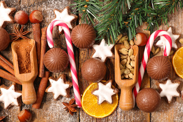 christmas chocolate and spices