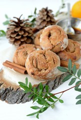 Homemade rye flour orange buns