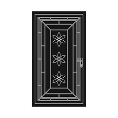 Vector design of door and front icon. Collection of door and wooden stock vector illustration.