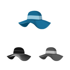 Vector design of woman and clothing symbol. Collection of woman and wear stock symbol for web.