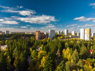 Obraz premium Russia. sleeping area of Moscow surrounded by forests