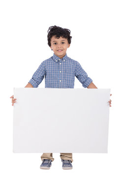 holding a board