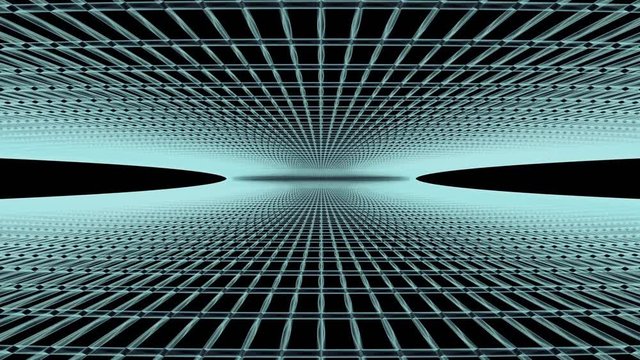Digital wireframe explosion.