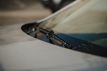 Windshield car. And wipers