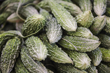 Special kind of Indian cucumber at Indian local market