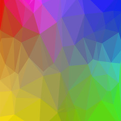 Colorful Polygonal Background. Rumpled Triangular Pattern. Low Poly Texture. Mosaic Modern Design. Origami Style
