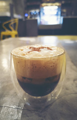 coffee espresso shot in coffee cafe